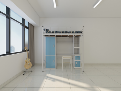 侧梯-公寓单人床