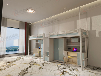 宿舍两人位连体公寓床