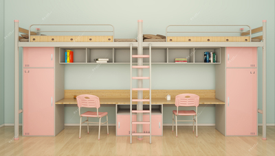 两连体公寓床书桌