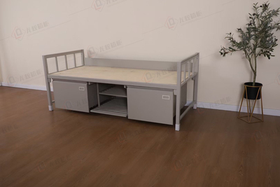 单人位带床底柜加鞋架1