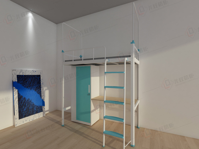 单人位公寓床上床下桌学生床