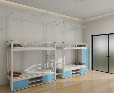 11四人上下铺配衣柜答鞋柜