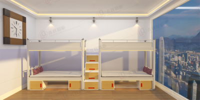 四人位上下铺中梯学生床员工床