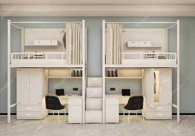 卡位式双层两人位公寓床