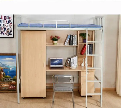 公寓床带衣柜办公桌