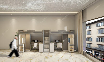 14可塑性夜光两连体中梯公寓床