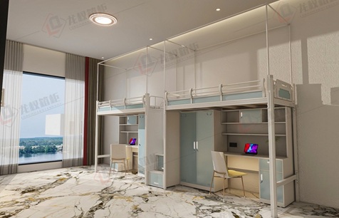 校园宿舍单人位公寓床定制款