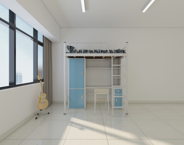 侧梯-公寓单人床