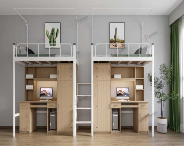 两连体中梯上床下桌