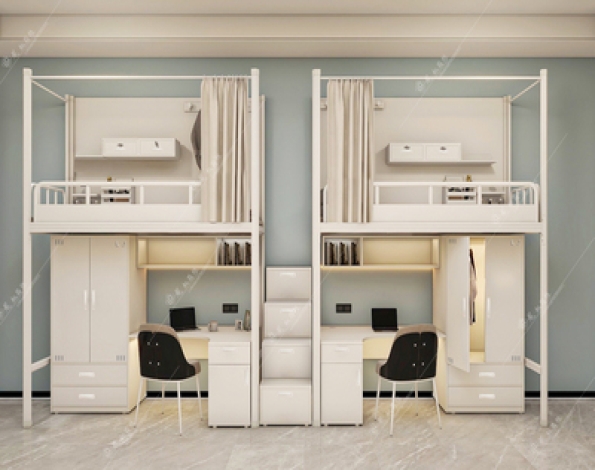 卡位式双层两人位公寓床