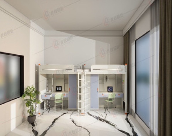 17双人位连体学生公寓床