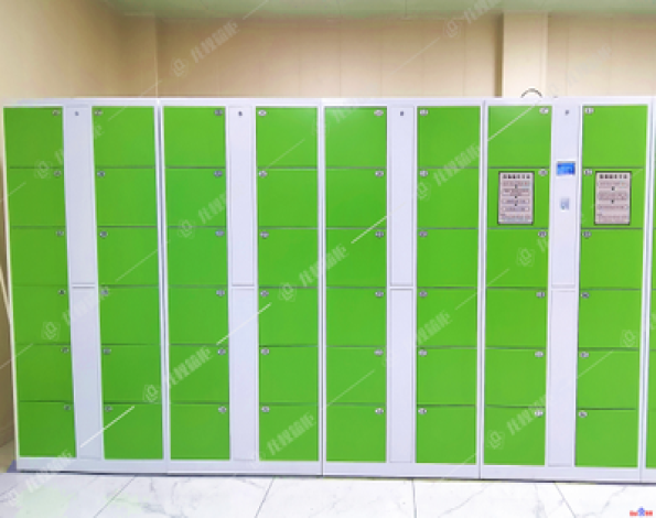 Forty-eight fingerprint identification lockers