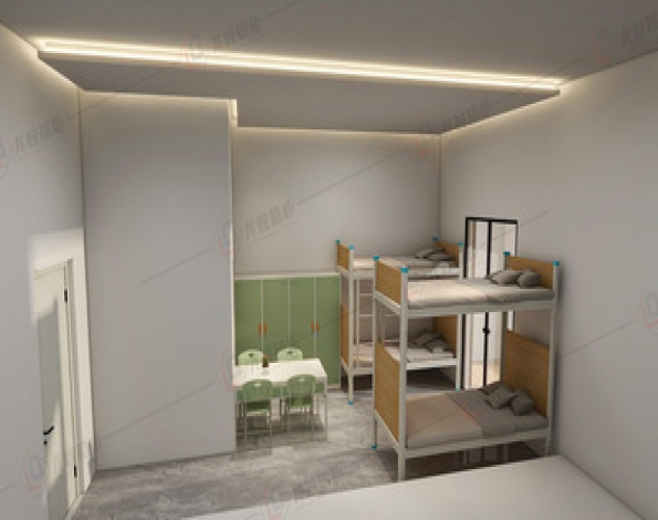 员工宿舍布置上下铺