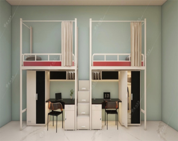 员工两连体公寓床