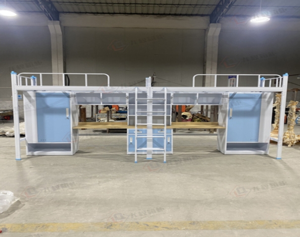 On-site physical double elevator apartment bed