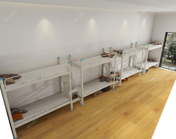 八人位连体中梯上下铺