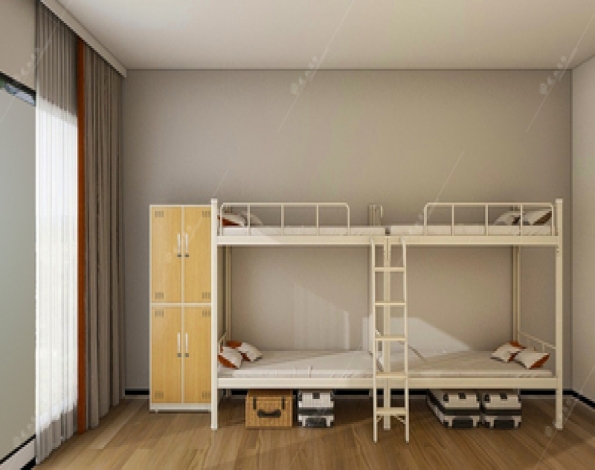 广东四人位两连体上下铺（爬梯）
